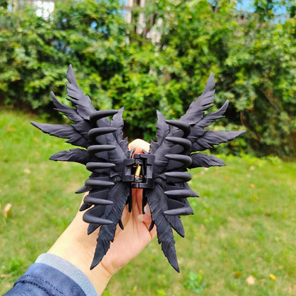 Matte Black Wing Hair Claw Clip
