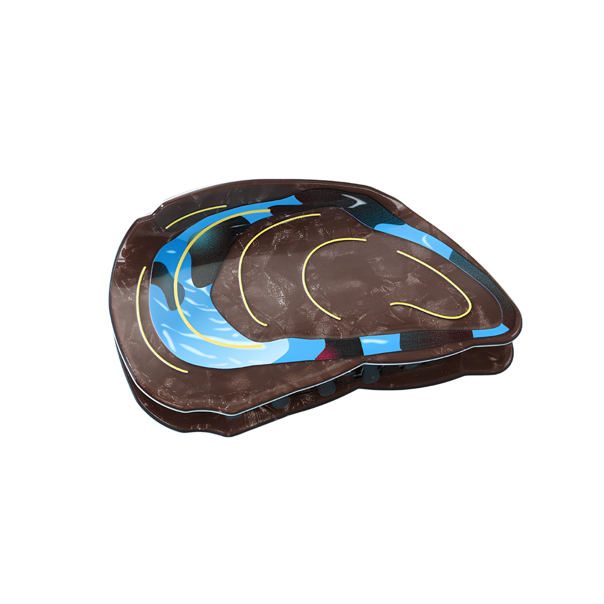 Medium Black Oyster Hair Claw