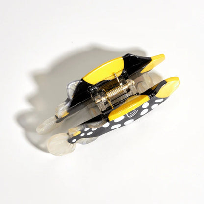 Medium Black & Yellow Clown Triggerfish Hair Claw