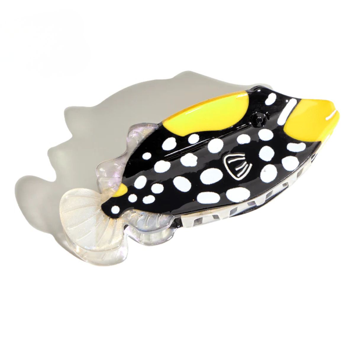 Medium Black & Yellow Clown Triggerfish Hair Claw