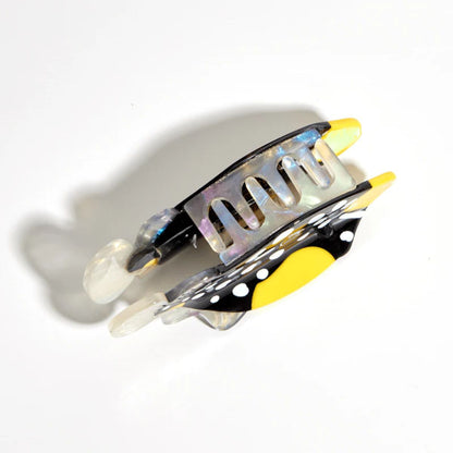 Medium Black & Yellow Clown Triggerfish Hair Claw