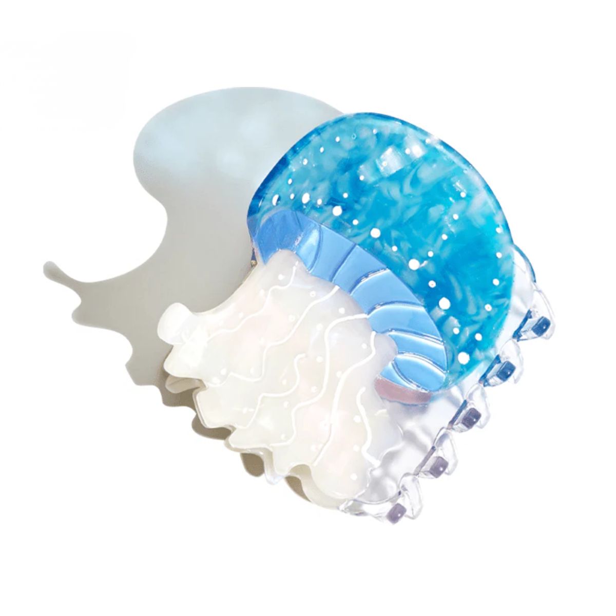 Medium Blue Jellyfish Hair Claw