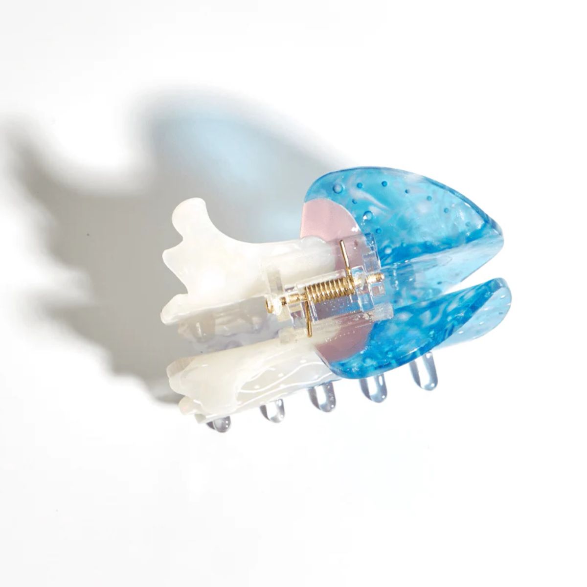 Medium Blue Jellyfish Hair Claw
