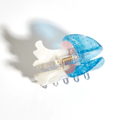 Medium Blue Jellyfish Hair Claw