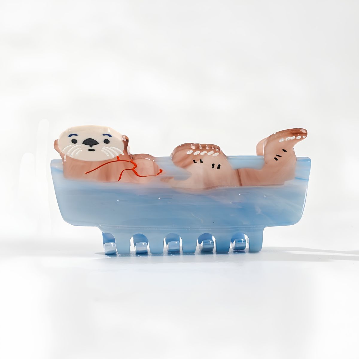Medium Blue Sea Otter Hair Claw
