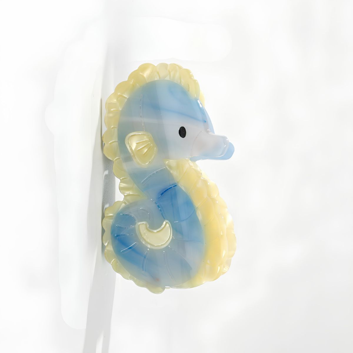 Medium Blue Seahorse Hair Claw