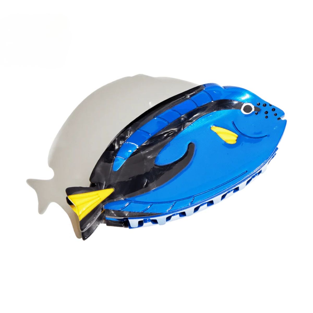 Medium Blue Gradient Blue Tang Fish Hair Claw