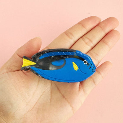 Medium Blue Gradient Blue Tang Fish Hair Claw