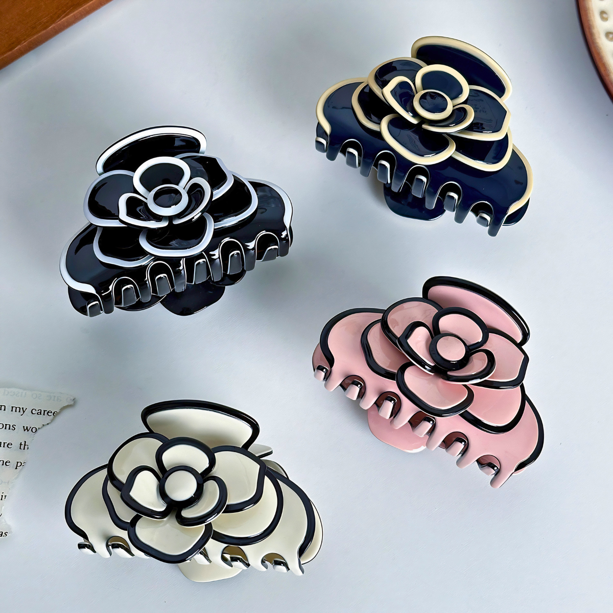 Medium Camellia Flower Hair Claw