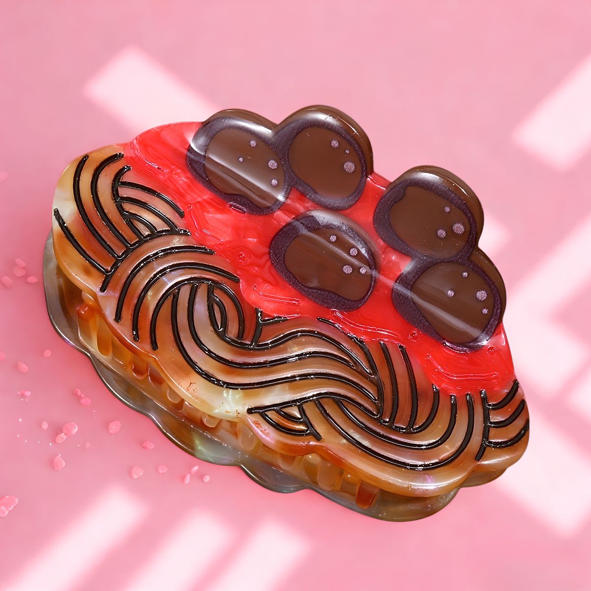 Medium Chocolate Pastry Hair Claw