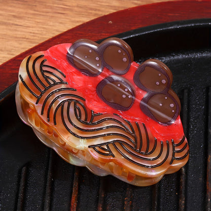 Medium Chocolate Pastry Hair Claw