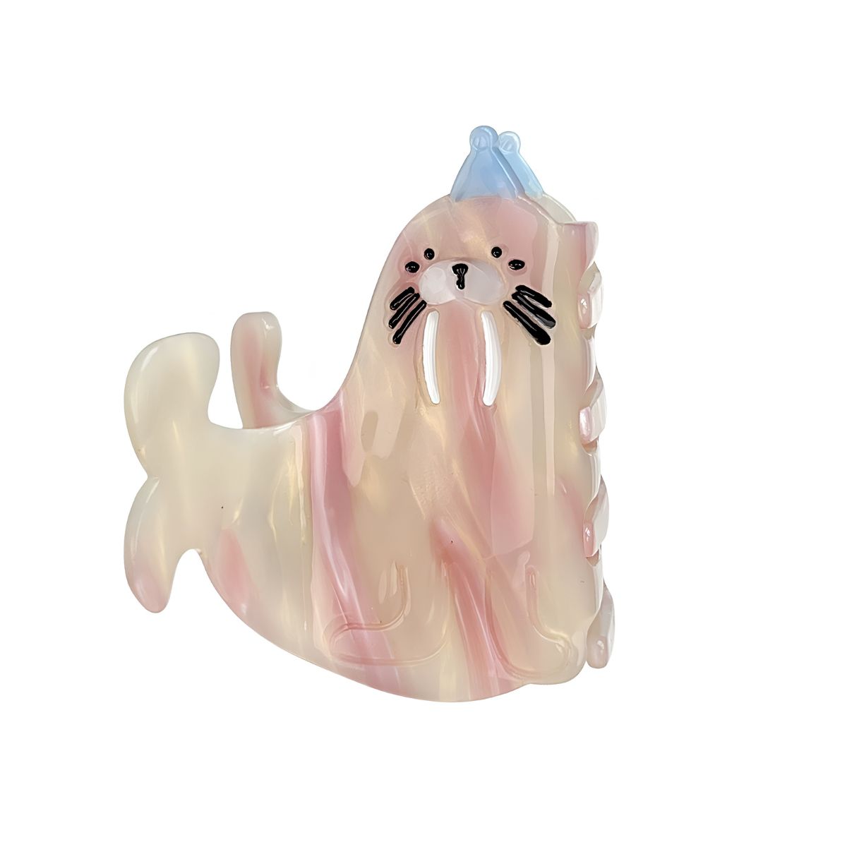 Medium Colorful Hat Walrus Hair Claw