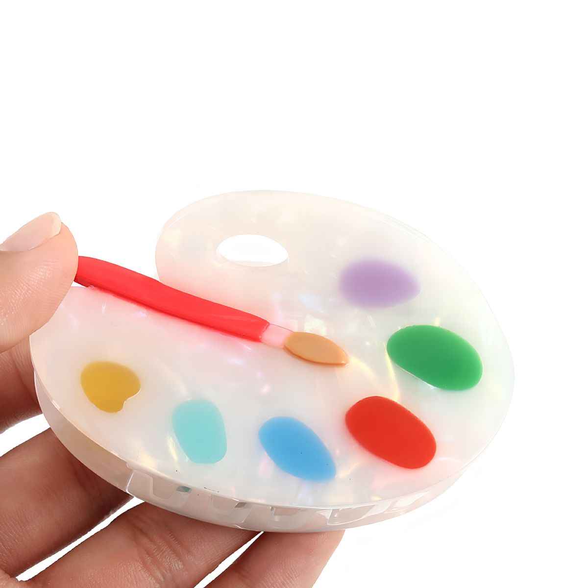 Medium Colorful Palette Hair Claw