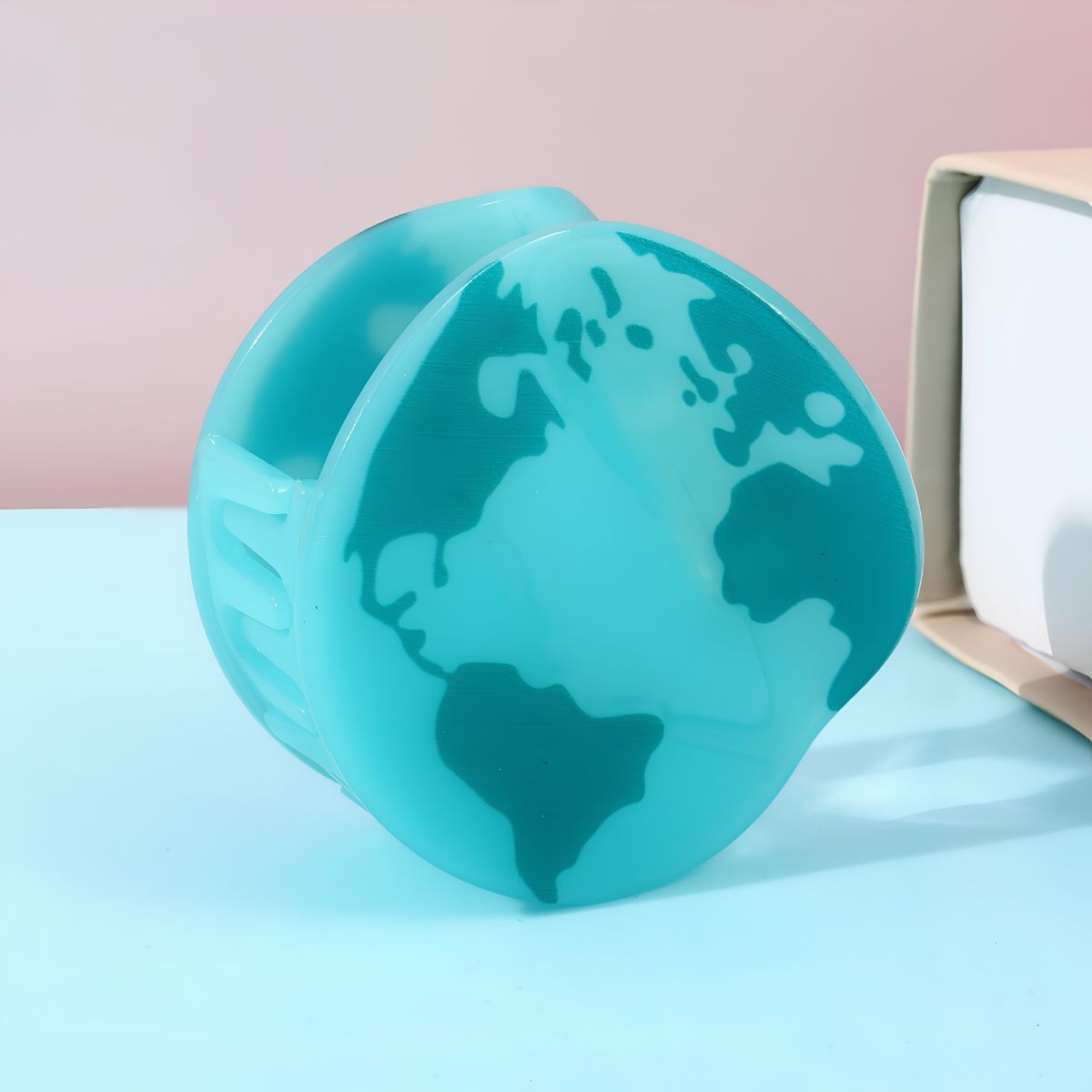Small Blue Earth Hair Claw