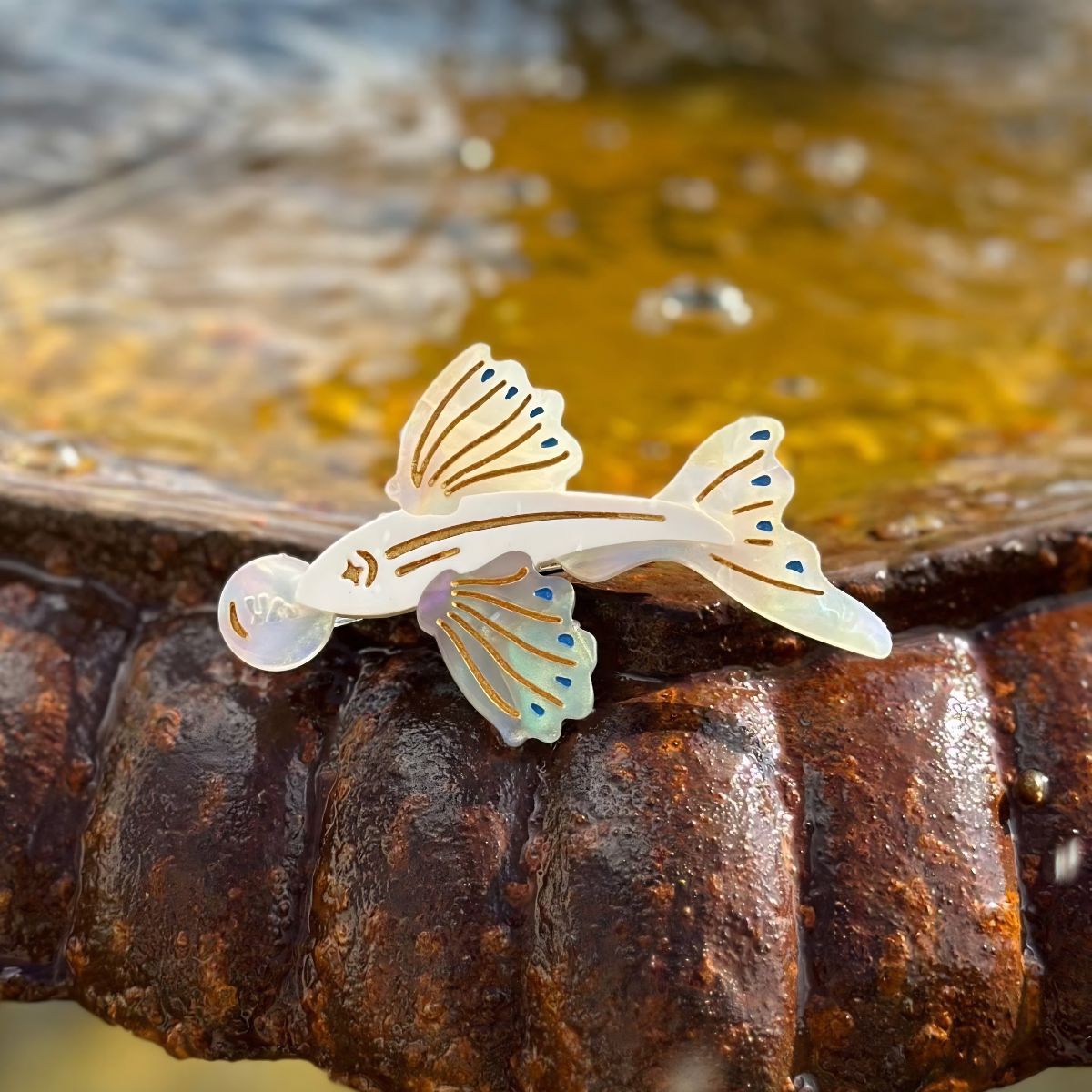 Medium Flying Fish Hair  Clip