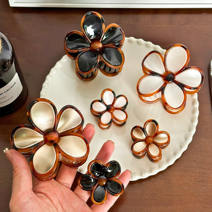 Medium  Frangipani Flower Hair Claw