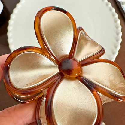 Medium  Frangipani Flower Hair Claw