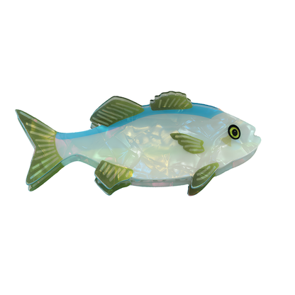 Medium Green Bass Hair Claw