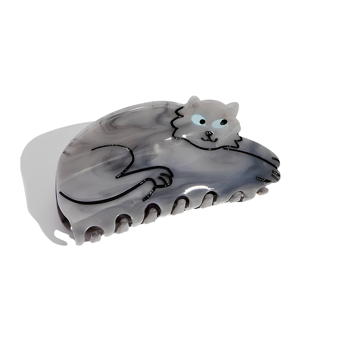 Medium Grey Siamese Cat Hair Claw