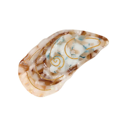 Medium Ivory Mussel Shell Hair Claw