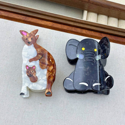 Medium Kangaroo Mother & Baby Hair Claw