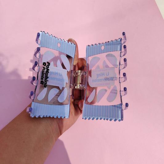 Medium Li Hing Watermelon Snack Bag Hair Claw