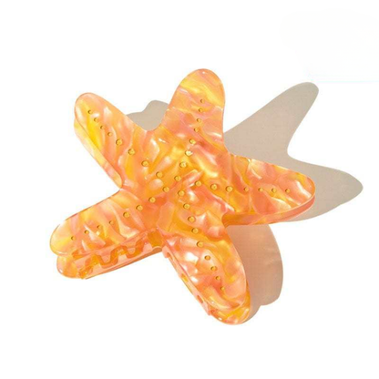 Ensemble de mini pinces à cheveux en forme d'étoile de mer, coquillage rose et perle | NueShiny