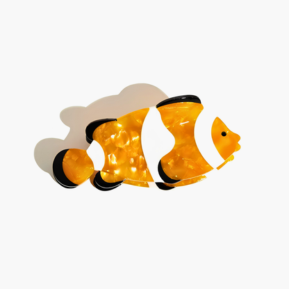 Medium Orange White Black Clownfish Hair Claw