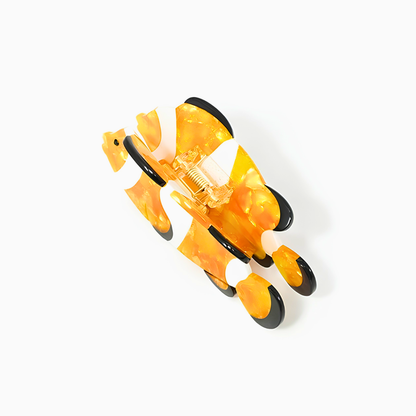 Medium Orange White Black Clownfish Hair Claw