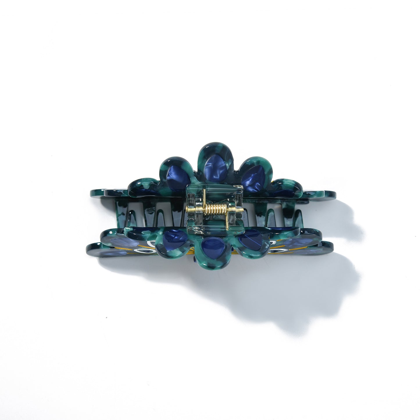 Medium Peacock Display Hair Claw