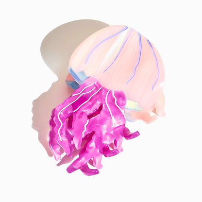 Medium Pink-Purple Jellyfish Hair Claw