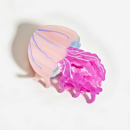 Medium Pink-Purple Jellyfish Hair Claw