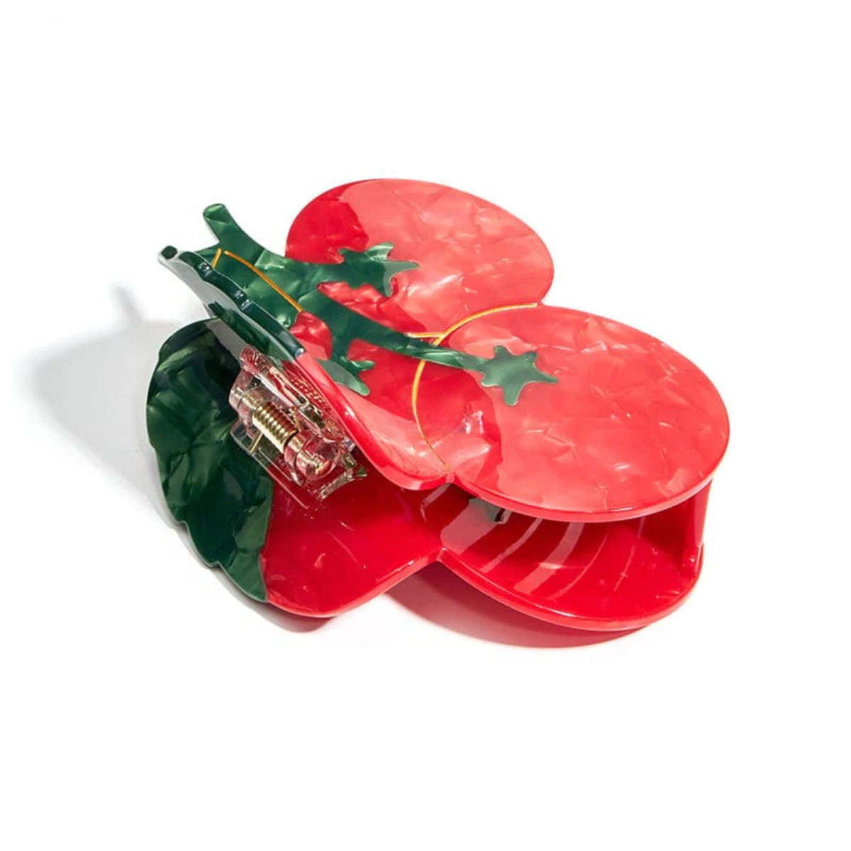Medium Red Cherry Tomato Hair Claw