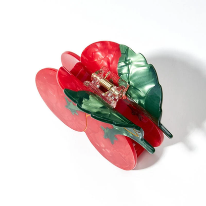 Medium Red Cherry Tomato Hair Claw