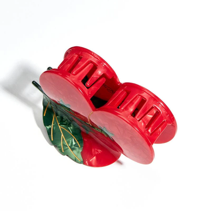 Medium Red Cherry Tomato Hair Claw