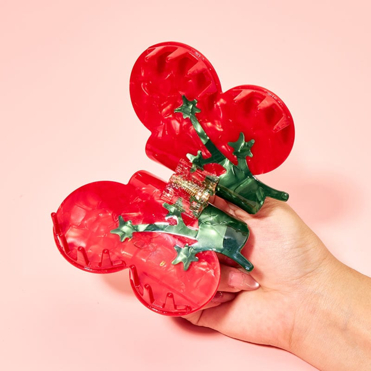 Medium Red Cherry Tomato Hair Claw