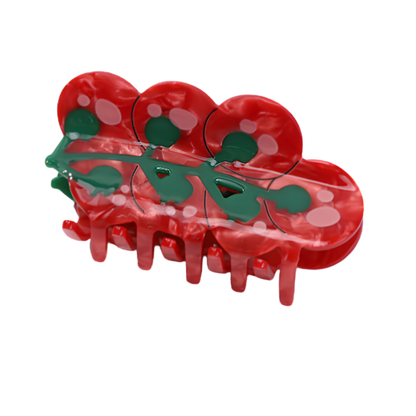Medium Red Cherry Tomatoes Hair Claw