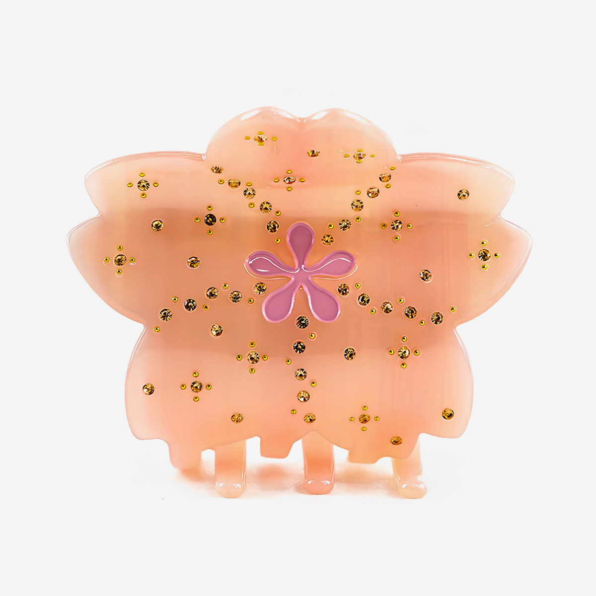 Medium Rhinestone Cherry Blossom Sakura Hair Claw