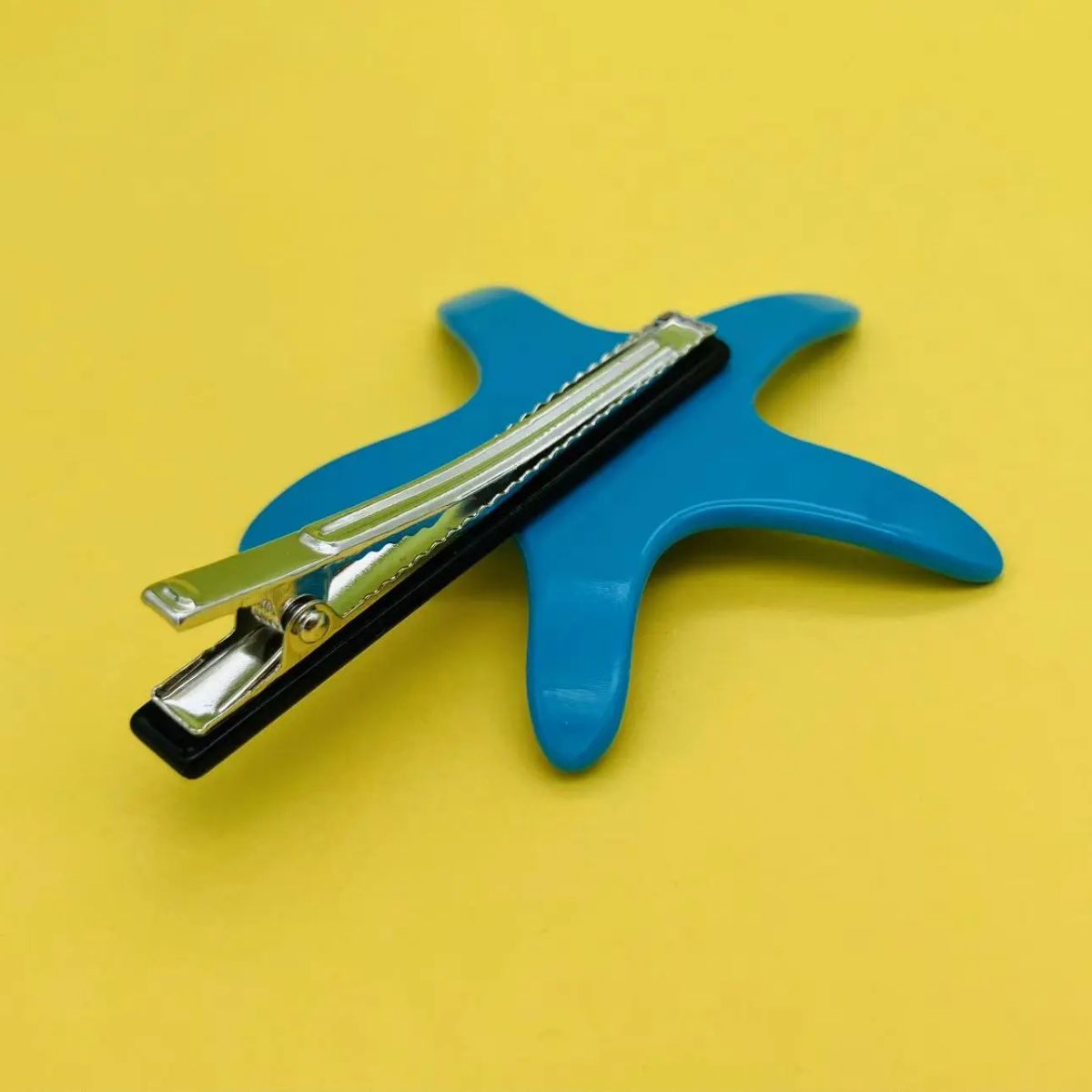 Medium Sky Blue Starfish Hair Clip