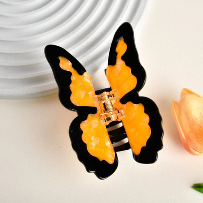 Medium Yellow Butterfly Hair Claw