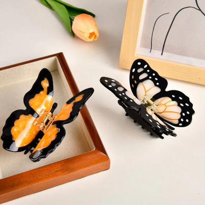 Medium Yellow Butterfly Hair Claw