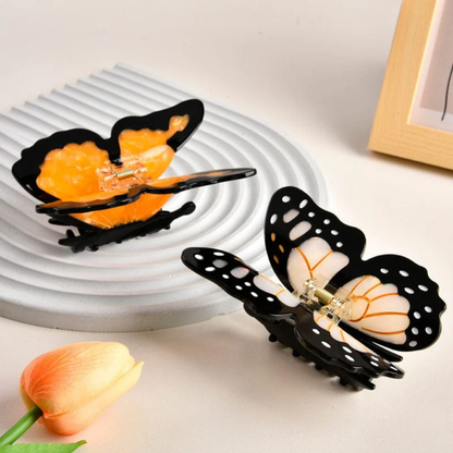 Medium Yellow Butterfly Hair Claw