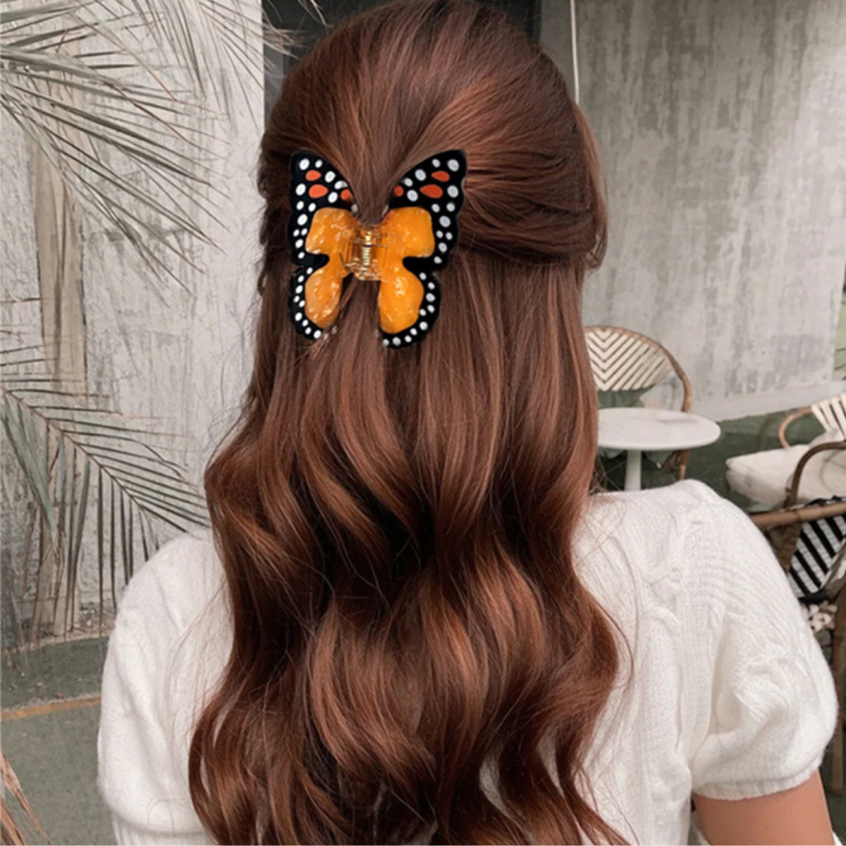 Medium Yellow Butterfly Hair Claw