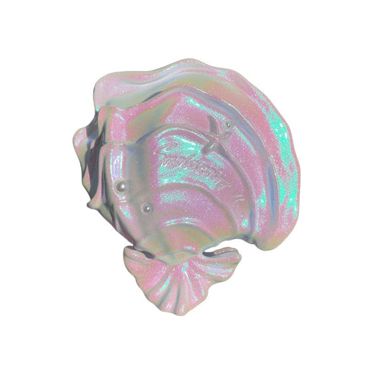 Large Mermaid Pearl White Creamy Clam Hair Claw