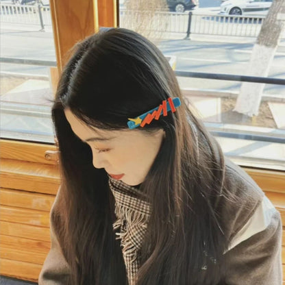 Meteor Domino Colorful Statement Hair Clip