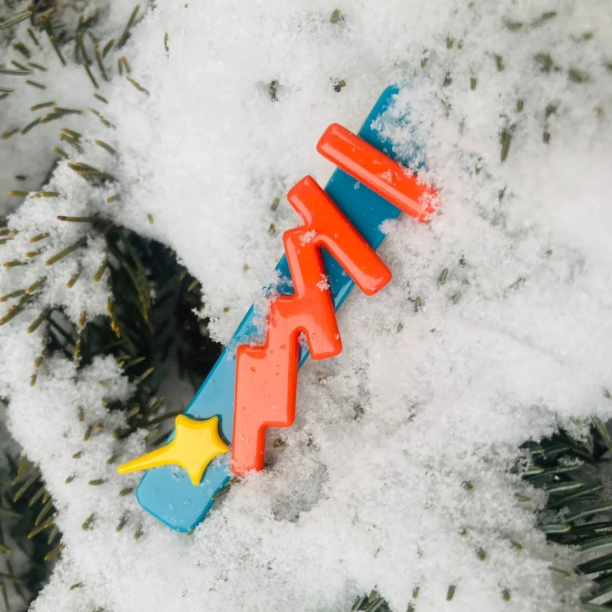 Meteor Domino Colorful Statement Hair Clip