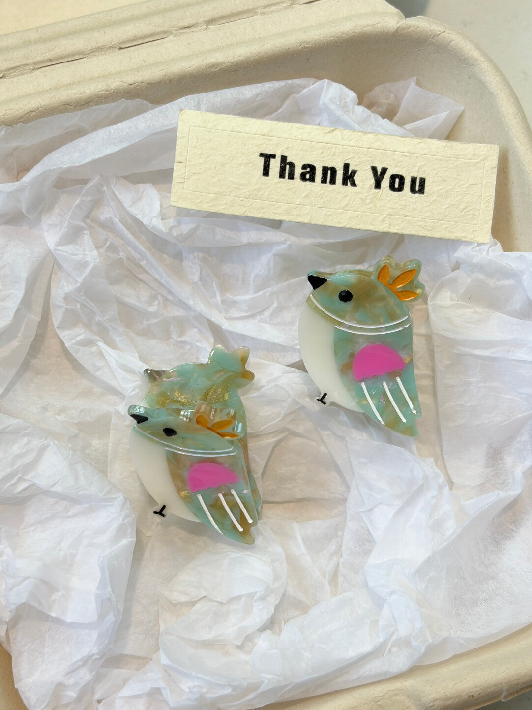 Mini Animal Hair Claw Clip Set (2PCS)