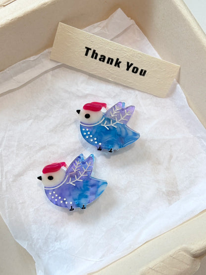 Mini Animal Hair Claw Clip Set (2PCS)