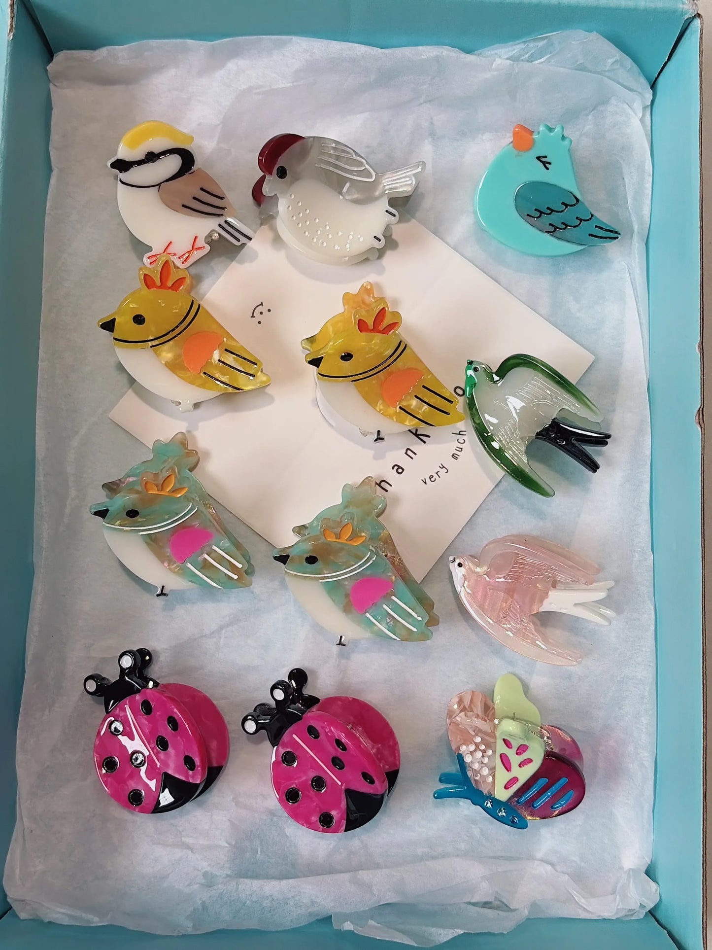 Mini Animal Hair Claw Clip Set (2PCS)