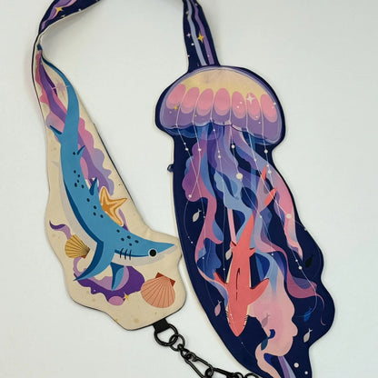 Ocean Animal  Phone Crossbody Strap Card Holder Bag 6 Styles